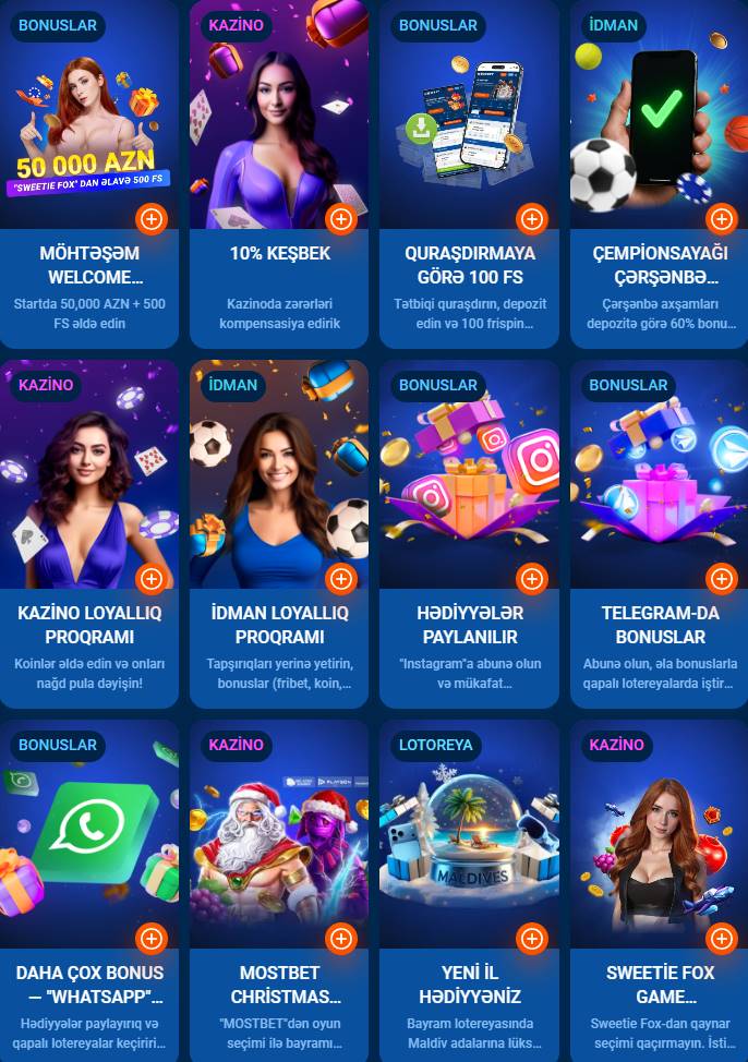 Mövcud kazino bonusları